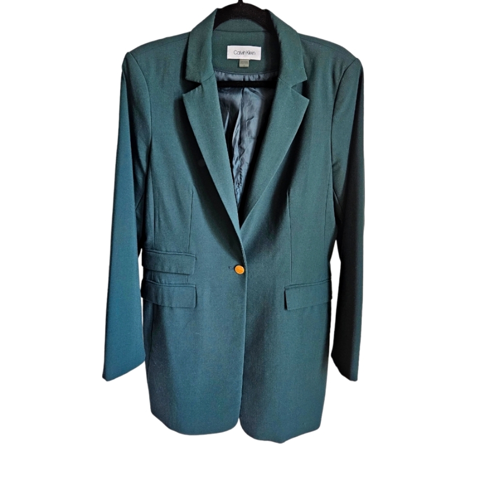 Calvin Klein Dark Greeg Suit Jacket 12